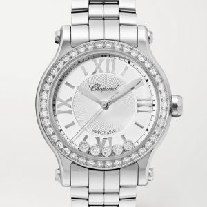 CHOPARD Happy Sport Automatic 33mm Stainless Steel and diamond Watch