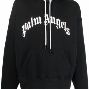 Palm Angels Hoodie mit Kordelzug Black - Large