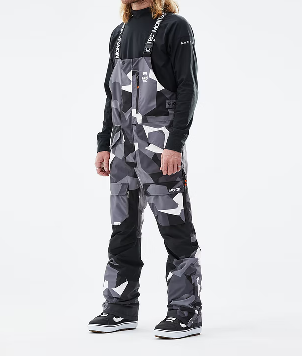 Montec Fawk Snowboard Pants Arctic Camo/Black - Medium