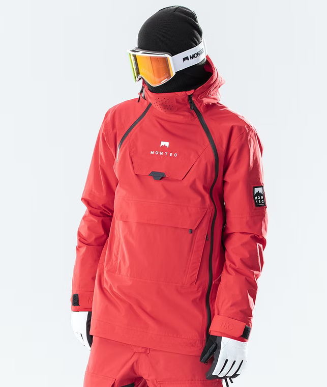 Montec Doom 2020 Snowboard Jacket Red - Small