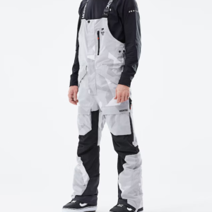 Montec Fawk 2021 Men's Snowboard Pants Snow Camo/Black - Medium