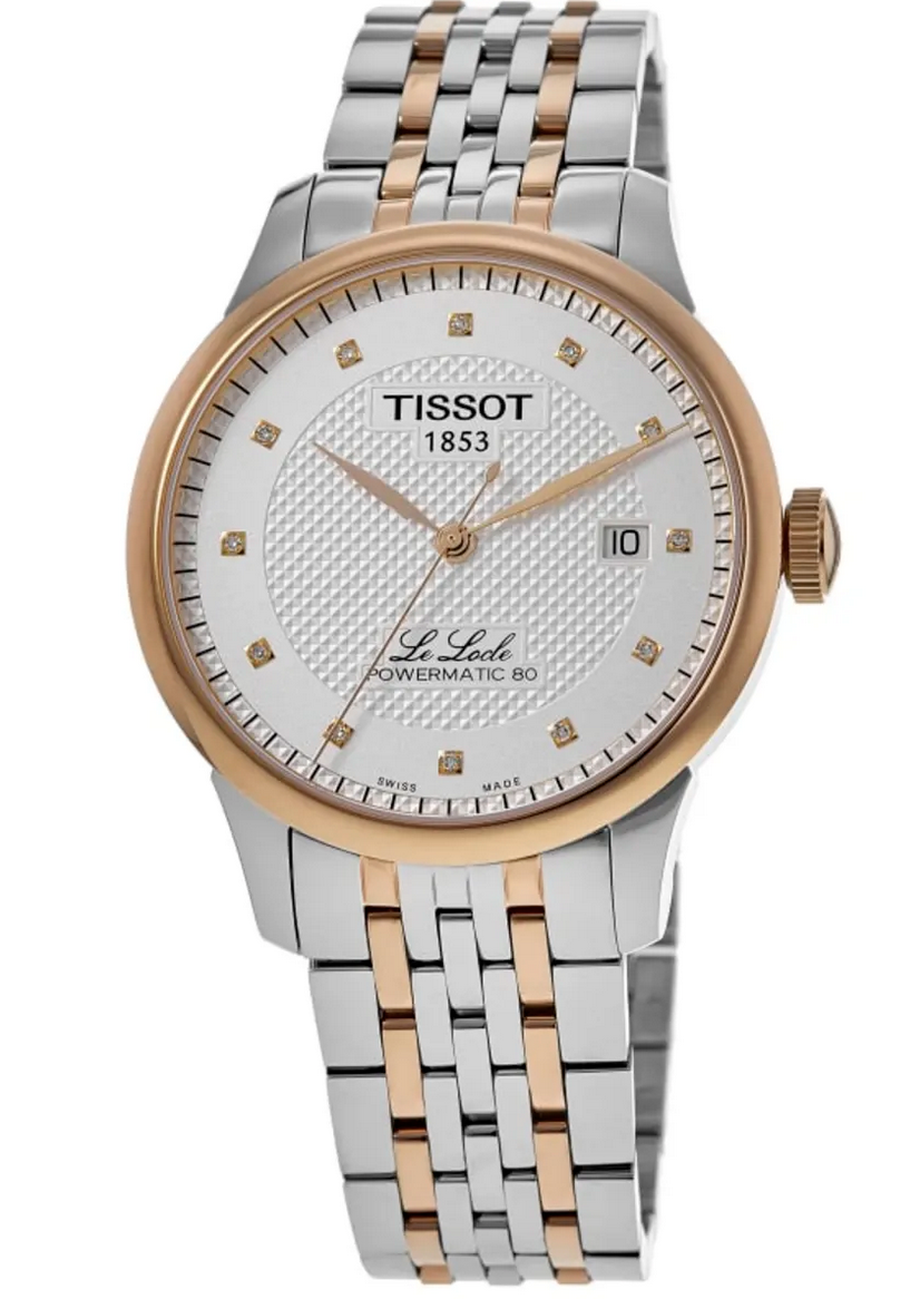 Tissot Le Locle Powermatic 80 Silver Dial Two-Tone Steel Men's Watch