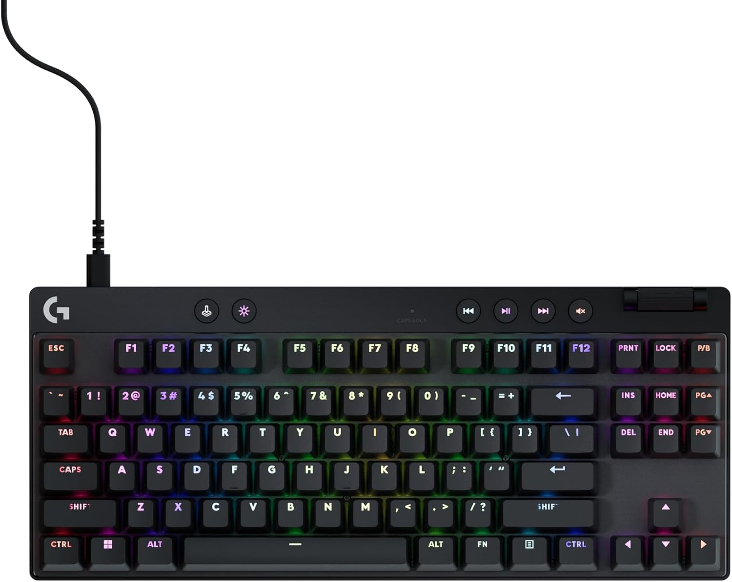 Logitech G PRO X TKL Rapid Tenkeyless Gaming Keyboard - Black